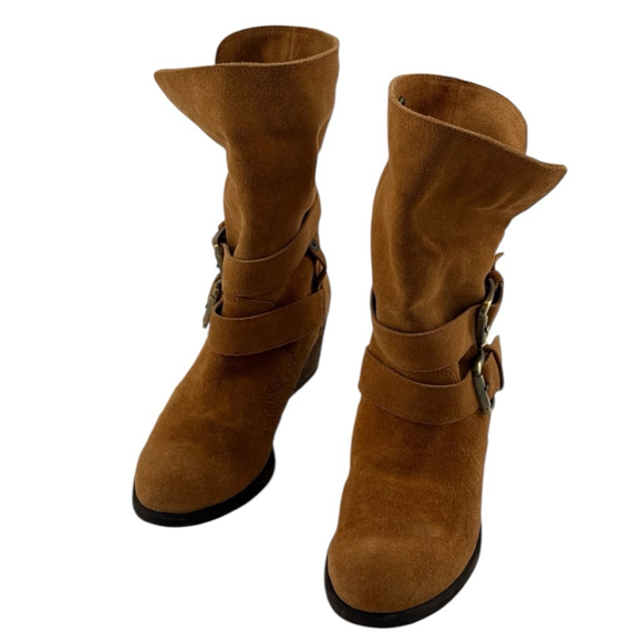 Donald J. Pliner Women's Brown Suede Ankle Boots Size 6.5 - Picture 2 of 10